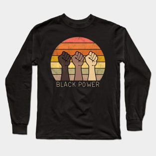 Black Power Fists Long Sleeve T-Shirt